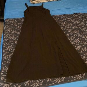 Fit and flair maxi with slit